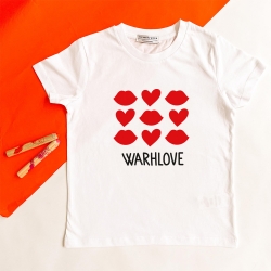 T-Shirt Blanc Warhlove Enfant ENFANTS Faubourg54