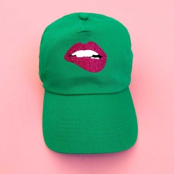 Casquette Verte Bouche Glitter FEMME Faubourg54