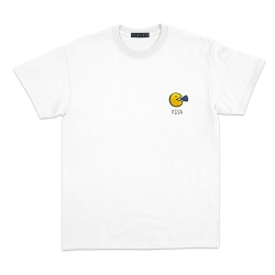 T-Shirt Yellow Pizza Brodé Blanc Homme HOMME Faubourg54