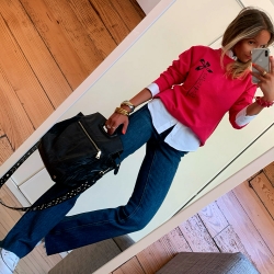 Sweat Fuchsia Trèfle by Les Futiles Sweat Fuchsia Trèfle by Les Futiles