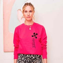 Sweat Fuchsia Trèfle by Les Futiles Sweat Fuchsia Trèfle by Les Futiles