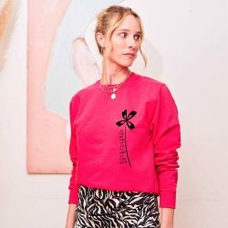 Sweat Fuchsia Trèfle by Les Futiles Sweat Fuchsia Trèfle by Les Futiles