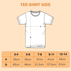 T-Shirt Blanc Dessin d’Amour Rouge Enfant ENFANTS Faubourg54