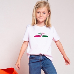 T-Shirt Blanc Croco Love Enfant ENFANTS Faubourg54