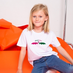 T-Shirt Blanc Croco Love Enfant ENFANTS Faubourg54