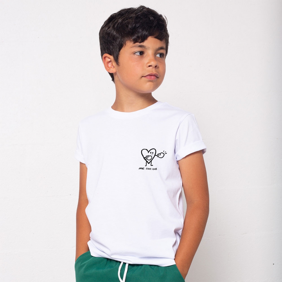 T-Shirt Blanc Fight Club Enfant ENFANTS Faubourg54