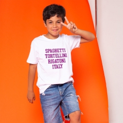 T-Shirt Blanc Rigatoni Enfant ENFANTS Faubourg54