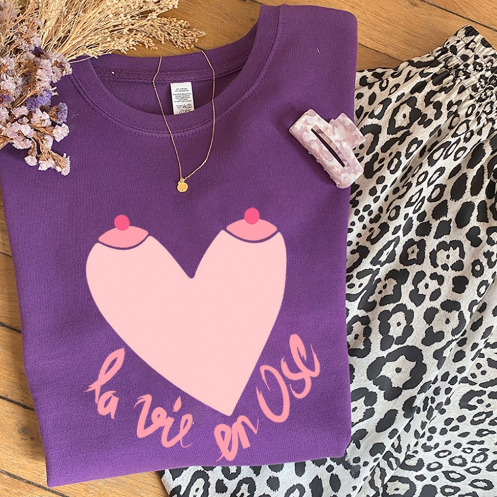 Sweat Femme violet La Vie En Ose Faubourg54