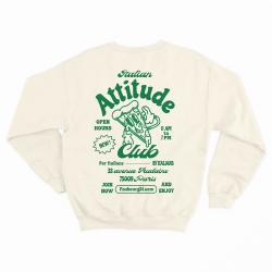 Sweat Italian Attitude Club Crème Faubourg54 Sweat Italian Attitude Club Crème Faubourg54