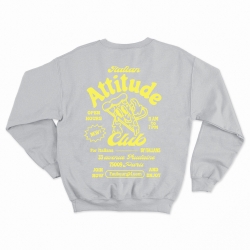 Sweat Italian Attitude Club Gris Faubourg54