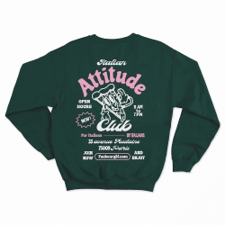 Sweat Italian Attitude Club Vert Faubourg54 Sweat Italian Attitude Club Vert Faubourg54