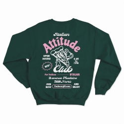 Sweat Italian Attitude Club Vert Faubourg54