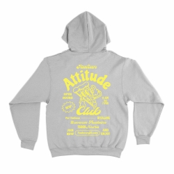 Sweat Capuche Italian Attitude Club Gris Faubourg54