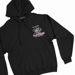 Sweat Capuche Italian Attitude Club Noir Faubourg54