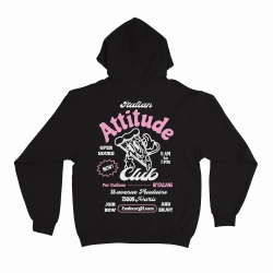 Sweat Capuche Italian Attitude Club Noir Faubourg54