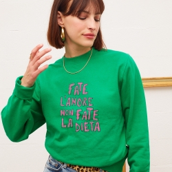 Sweat Vert Fate L'Amore FEMME Faubourg54