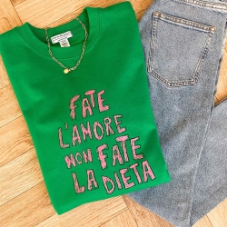 Sweat Vert Fate L'Amore FEMME Faubourg54