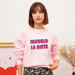 Pink Sweatshirt Fanculo la Dieta