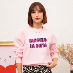 Sweat Femme Rose Fanculo la Dieta Faubourg54