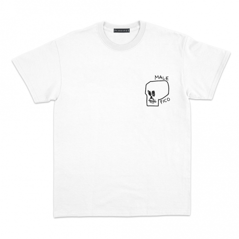 T-shirt Tête de mort Blanc Homme Faubourg 54