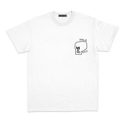 T-shirt Tête de mort Blanc Homme Faubourg 54