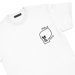 T-shirt Tête de mort Blanc Homme Faubourg 54
