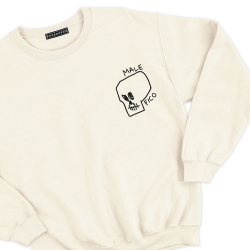 Sweatshirt Tête de mort crème Homme Faubourg54 Sweatshirt Tête de mort crème Homme Faubourg54