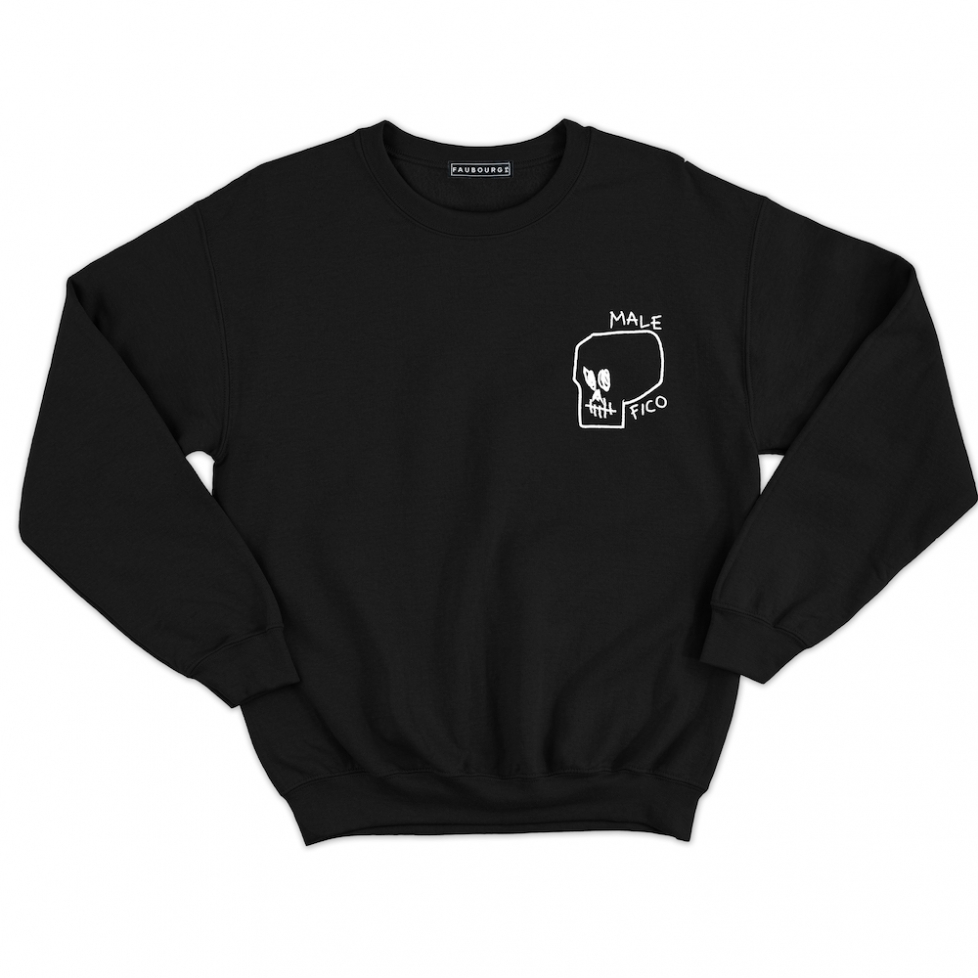 Sweatshirt Tête de mort noir Homme Faubourg54