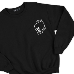 Sweatshirt Tête de mort noir Homme Faubourg54