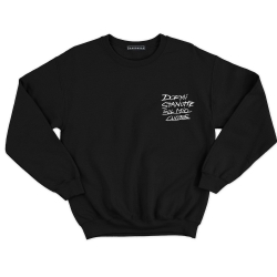 Sweatshirt noir avec rose Faubourg54