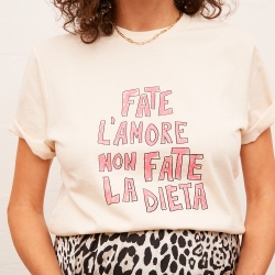 T-shirt Crème Fate l'Amore Mamma Racine Faubourg54