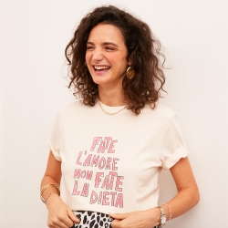 T-shirt Crème Fate l'Amore Mamma Racine Faubourg54