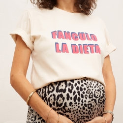 T-shirt Crème Fanculo la Dieta Mamma Racine Faubourg54 T-shirt Crème Fanculo la Dieta Mamma Racine Faubourg54