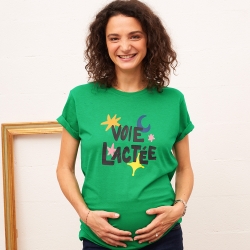 T-shirt Vert Voie Lactée Mamma Racine Faubourg54