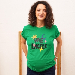 T-shirt Vert Voie Lactée Mamma Racine Faubourg54