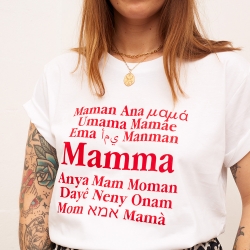 T-shirt Blanc Mamma Mondo MAMMA Faubourg54