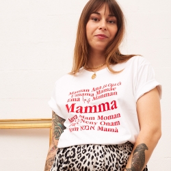 T-shirt Blanc Mamma Mondo MAMMA Faubourg54