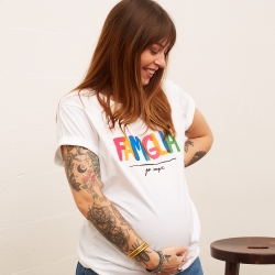 T-shirt Blanc Famiglia Mamma MAMMA Faubourg54 T-shirt Blanc Famiglia Mamma MAMMA Faubourg54