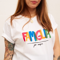 T-shirt Blanc Famiglia Mamma MAMMA Faubourg54 T-shirt Blanc Famiglia Mamma MAMMA Faubourg54