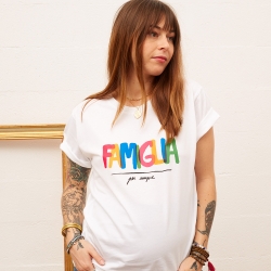 T-shirt Blanc Famiglia Mamma MAMMA Faubourg54 T-shirt Blanc Famiglia Mamma MAMMA Faubourg54