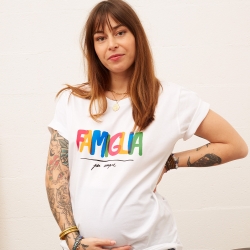 T-shirt Blanc Famiglia Mamma MAMMA Faubourg54 T-shirt Blanc Famiglia Mamma MAMMA Faubourg54