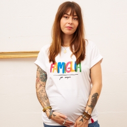 T-shirt Blanc Famiglia Mamma MAMMA Faubourg54 T-shirt Blanc Famiglia Mamma MAMMA Faubourg54