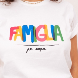 T-shirt Blanc Famiglia Mamma MAMMA Faubourg54 T-shirt Blanc Famiglia Mamma MAMMA Faubourg54