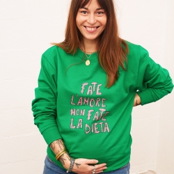 Sweat Vert Fate L'Amore Mamma MAMMA Faubourg54