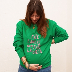 Sweat Vert Fate L'Amore Mamma MAMMA Faubourg54