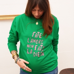 Sweat Vert Fate L'Amore Mamma MAMMA Faubourg54