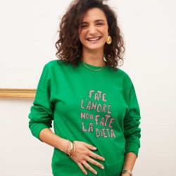 Sweat Vert Fate L'Amore Mamma MAMMA Faubourg54