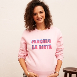 Sweat Rose Fanculo la Dieta Mamma MAMMA Faubourg54 Sweat Rose Fanculo la Dieta Mamma MAMMA Faubourg54