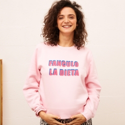 Sweat Rose Fanculo la Dieta Mamma MAMMA Faubourg54 Sweat Rose Fanculo la Dieta Mamma MAMMA Faubourg54