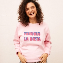 Sweat Rose Fanculo la Dieta Mamma MAMMA Faubourg54 Sweat Rose Fanculo la Dieta Mamma MAMMA Faubourg54
